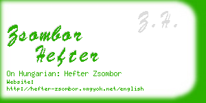 zsombor hefter business card